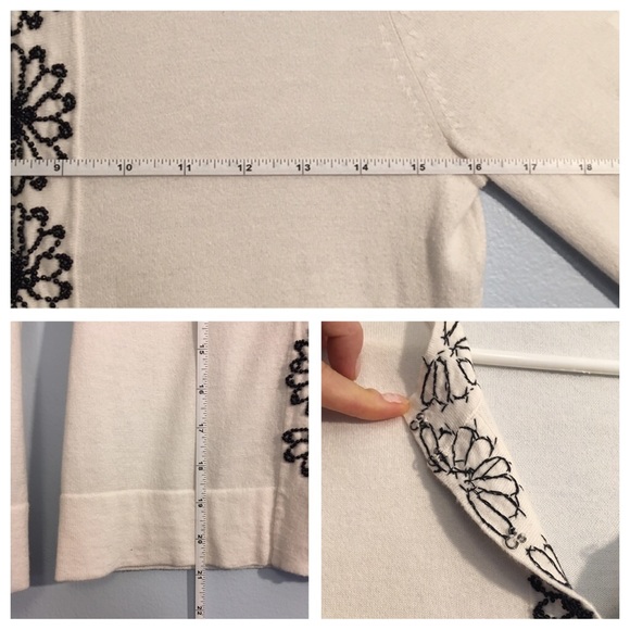 🍌 Republic Cardigan w Beaded Flower Detail Size S - Picture 8 of 8